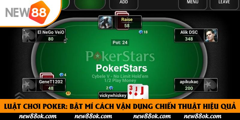 Luật Chơi Poker: Bật Mí Cách Vận Dụng Chiến Thuật Hiệu Quả